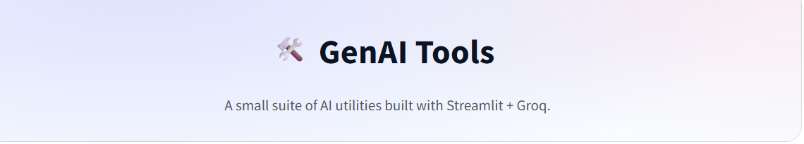 GenAI Tools Resume Match project screenshot